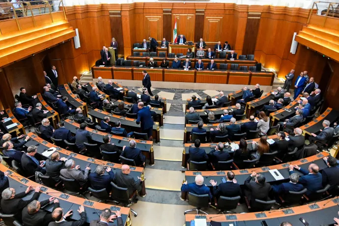 A libanoni parlament ülése március 9-én – Fotó: Fadel Itani / AFP