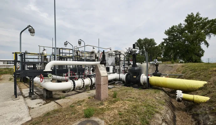 A Barátság II. kőolajvezeték fogadópontja a Mol Nyrt. százhalombattai Dunai Finomítójában – Fotó: Daniel Nemeth / MOL Group