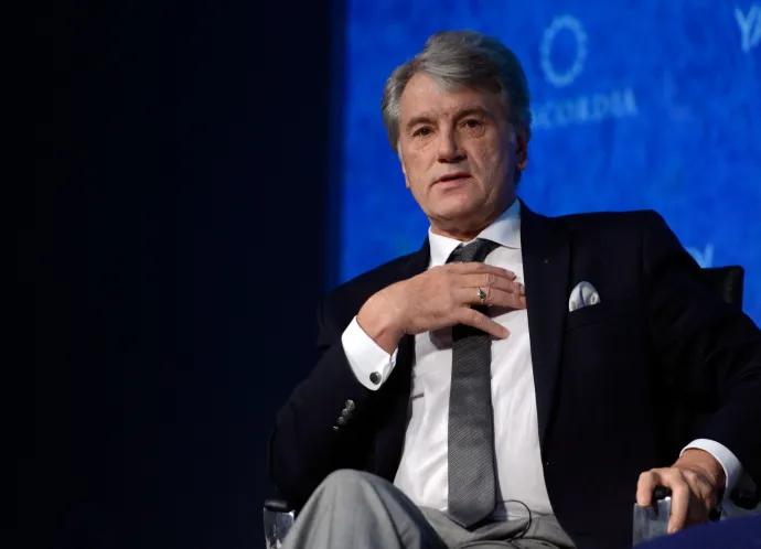 Viktor Juscsenko egy 2015-ös rendezvényen – Fotó: Leigh Vogel / Getty Images / AFP