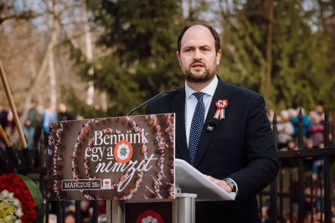 Nacsa Lőrinc államtitkár Marosvásárhelyen – Fotó: Soós Zoltán Facebook-oldala