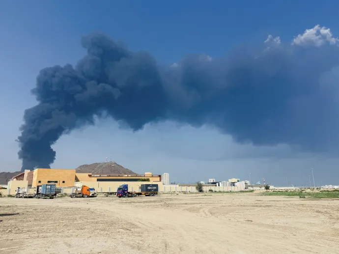 A március 14-i támadás egy képe Fudzsejra ellen – Fotó: File Photo / Reuters