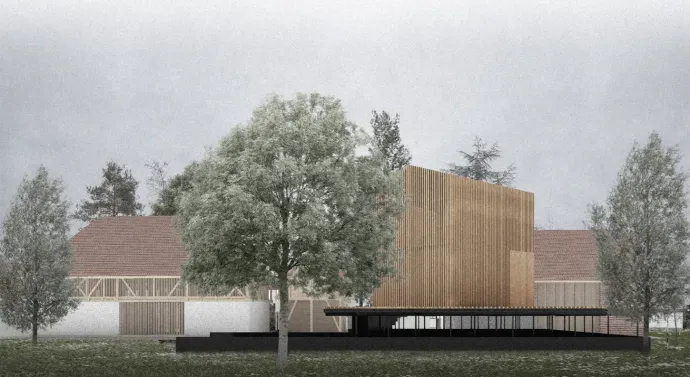 A mikházi lelőhely tájrekonstrukciója és az épülő Limespark látványterve – Forrás: Vasáros Zsolt, Maros Megyei Múzeum