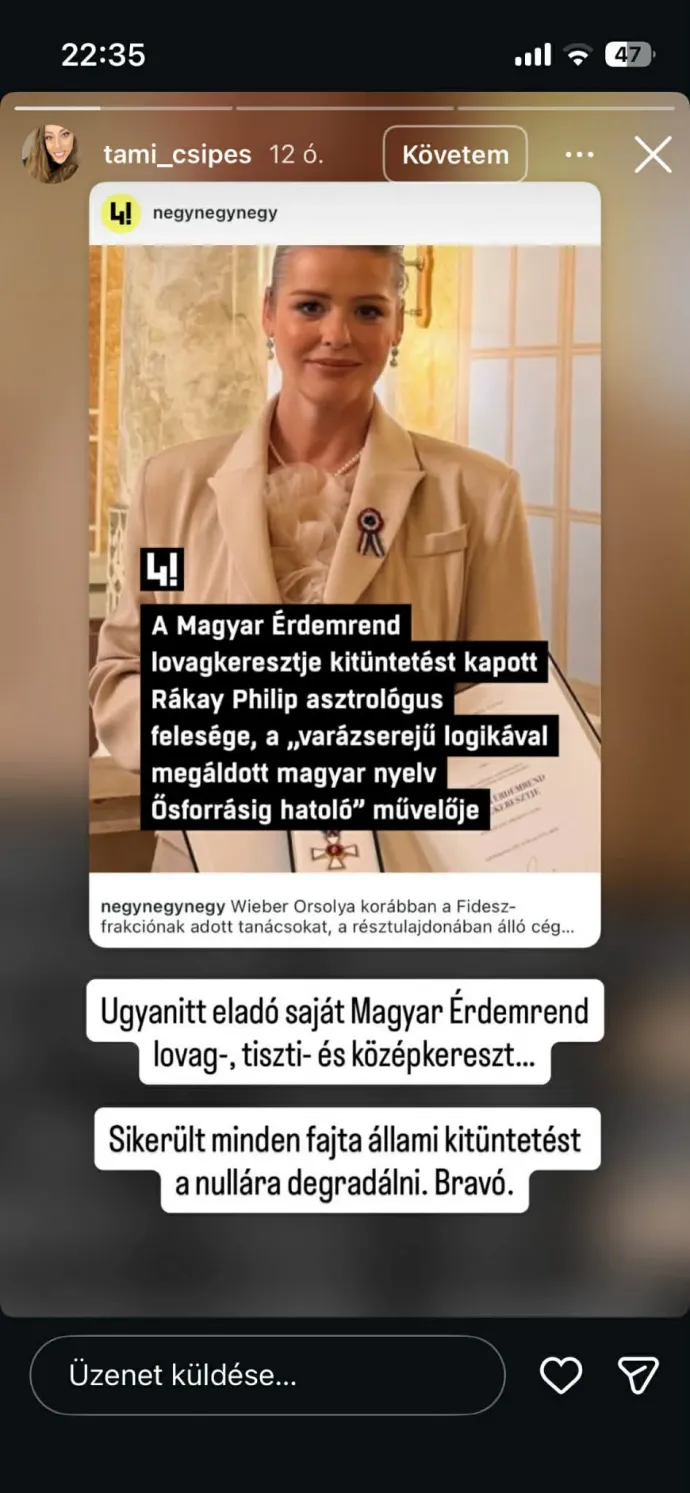 Fotó: Csipes Tamara Instagram-oldala