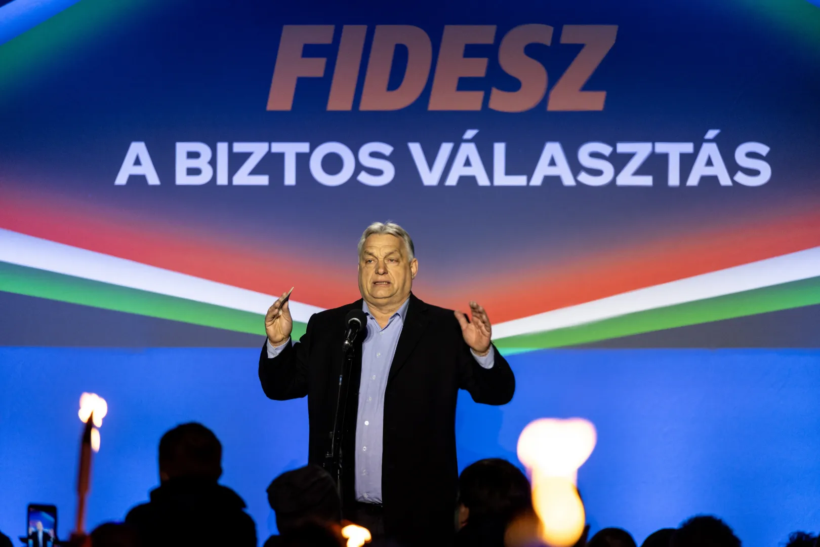 A miniszterelnök magyaráz – Fotó: Bődey János / Telex