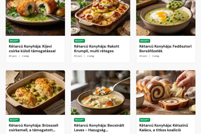 Műreceptekbe bújtatott propaganda: ne próbálj meg rakott krumplit főzni a Kétarcú konyhájából