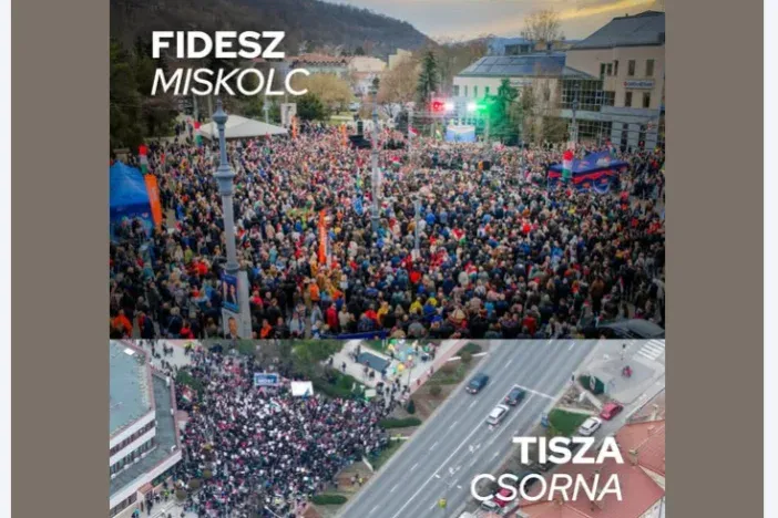 Orbán Viktor összehasonlította Miskolcon és Csornán tartott kampányrendezvényeket