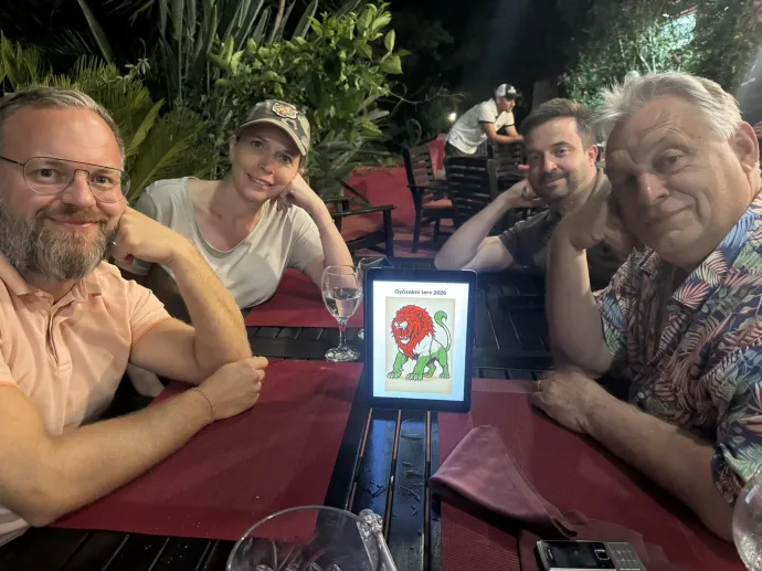 Orbán Viktor Horvátországban Orbán Balázs, Kaminski Fanny és Máté János társaságában, a 2026-os győzelmi terv megbeszélésén – Fotó: Orbán Viktor / Facebook