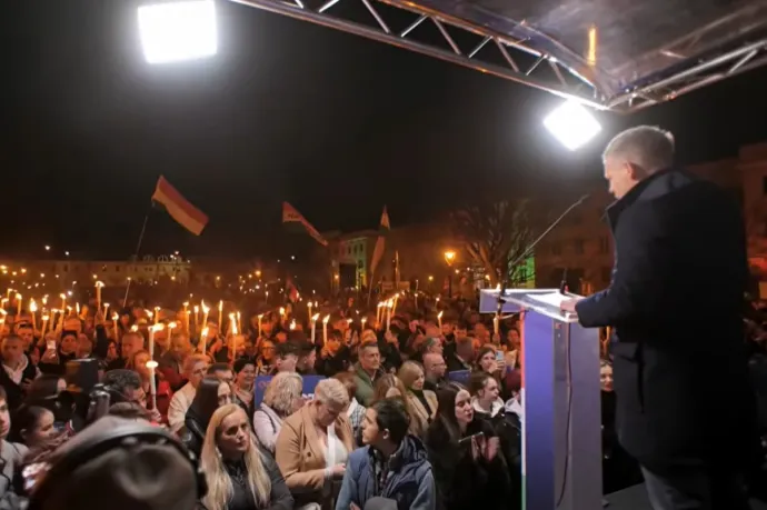 Bilincs, bilincs, rács, rács – üzente Magyar Péter az MNB-ügy felelőseinek Nagykanizsán