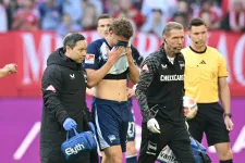 Dárdai Mártont már a 9. percben lecserélték egy csúnya ütközés miatt