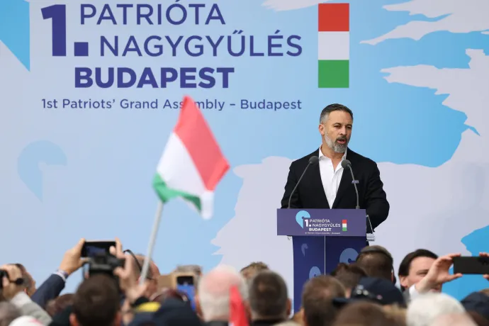 Santiago Abascal, Geert Wilders és Matteo Salvini – Fotó: Bődey János / Telex