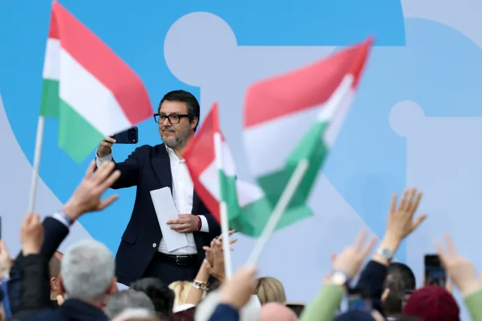 Santiago Abascal, Geert Wilders és Matteo Salvini – Fotó: Bődey János / Telex