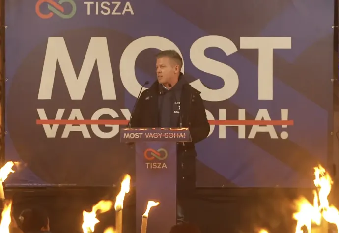 Magyar Péter Nyíregyházán – Forrás: YouTube