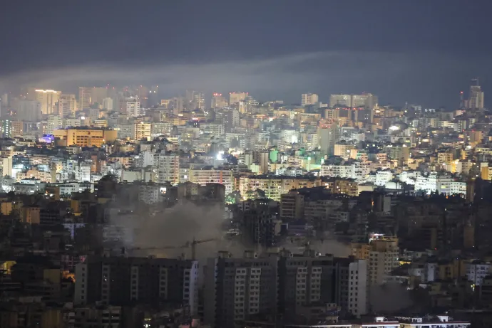 Izraeli rakéta csapódik be Bejrútban 2026. március 25-én – Fotó: Amr Abdallah Dalsh / Reuters