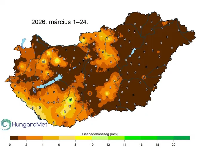 Forrás: HungaroMet