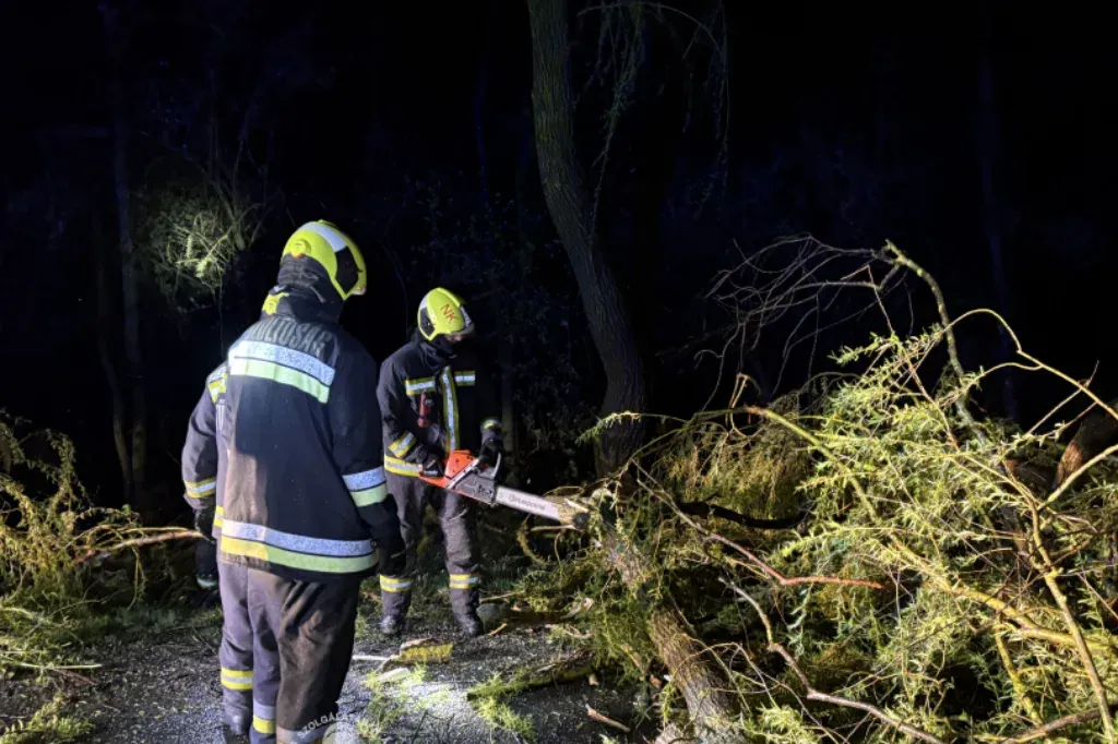 Utakra, felsővezetékekre dőltek fák a nyugati megyékben az erős szél miatt