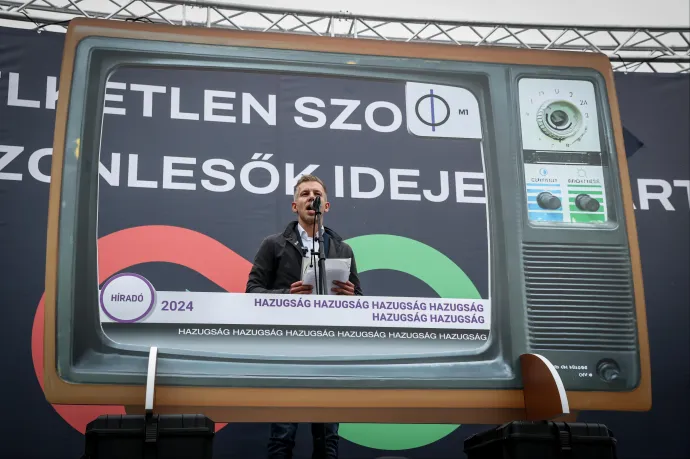 A kampány alatt Magyar Pétert egyszer sem hívta meg a közmédia, mérhetetlen támogatottságú ellenzéki pártok politikusait többször is