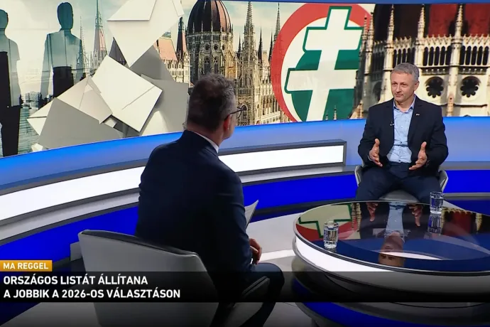 Adorján Béla az M1 műsorában 2026. március 5-én – Forrás: MTVA / Youtube