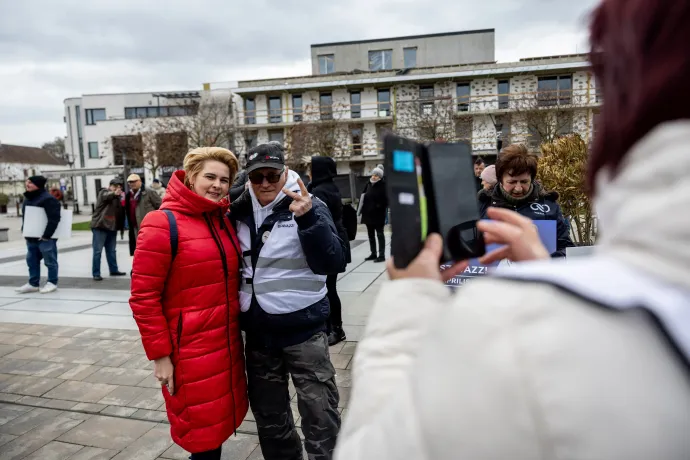 Strompová Viktória az esemény előtt – Fotó: Ivándi-Szabó Balázs / Telex