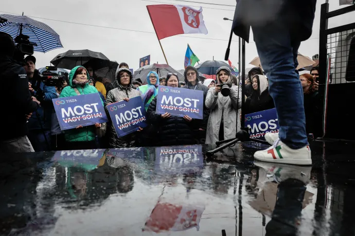 Magyar Péter Mezőtúron – Fotó: Huszti István / Telex