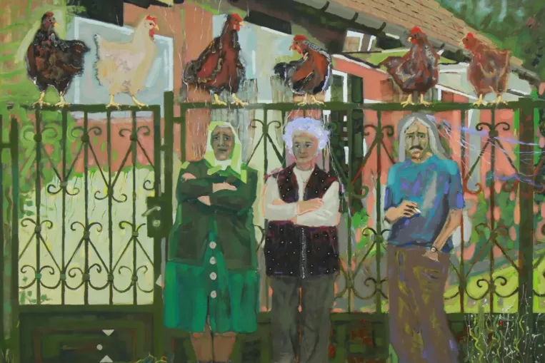 De lennék dagonyázó disznó Bukta Imre képén