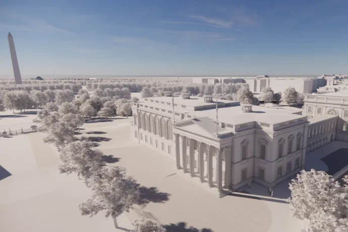 A bálterem épületének látványterve – Forrás: Fehér Ház