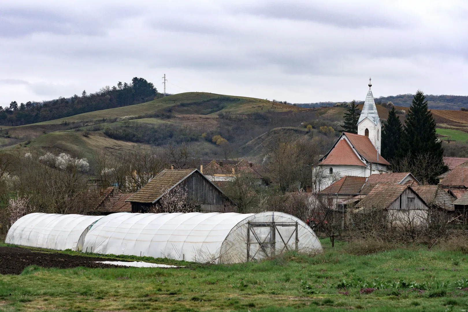Nem lehet fóliasátrak nélküli látképet készíteni – Fotó Gozner Gertrud / Transtelex