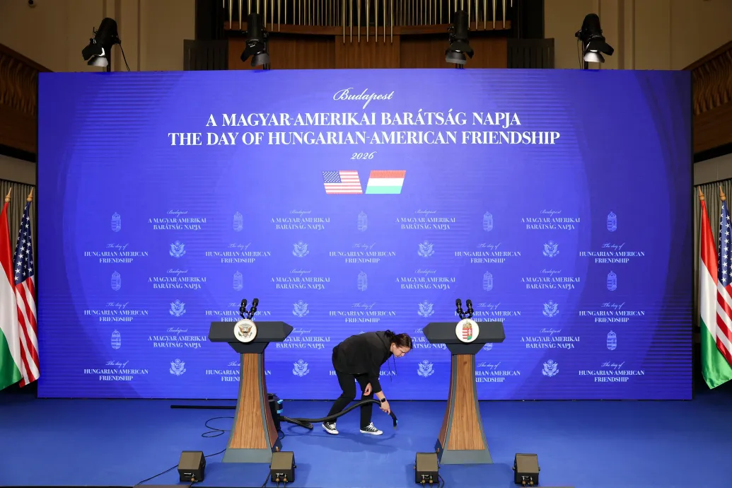 J. D. Vance és Orbán Viktor sajtótájékoztatót tart a Karmelitában