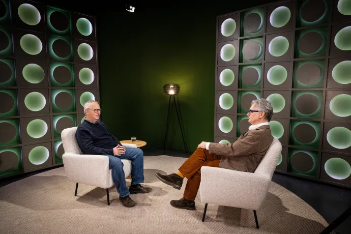 Spiró György és Nyáry Krisztián – Fotó: Melegh Noémi Napsugár / Telex