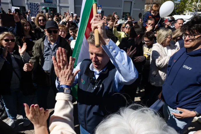 Magyar Péter Nagykátán – Fotó: Hevesi-Szabó Lujza / Telex