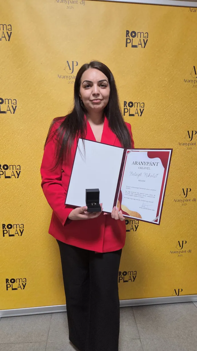 Balogh Nikolett – Forrás: Roma Sajtóközpont