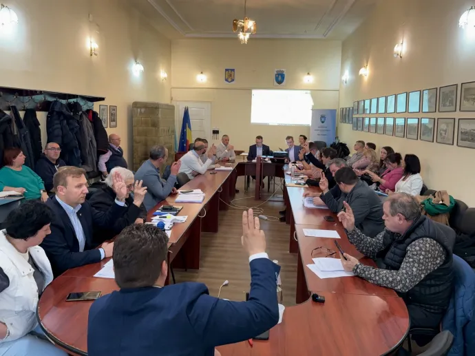 Nagy Zoltán RMDSZ-es polgármester és a tanácstestület – Fotó: Mincsor Szabolcs / Nagy Zoltán Facebook-oldala