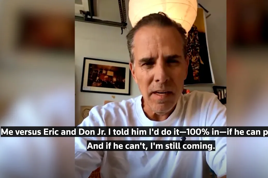 Ketrecharcra hívta ki Joe Biden fia Donald Trump két fiát