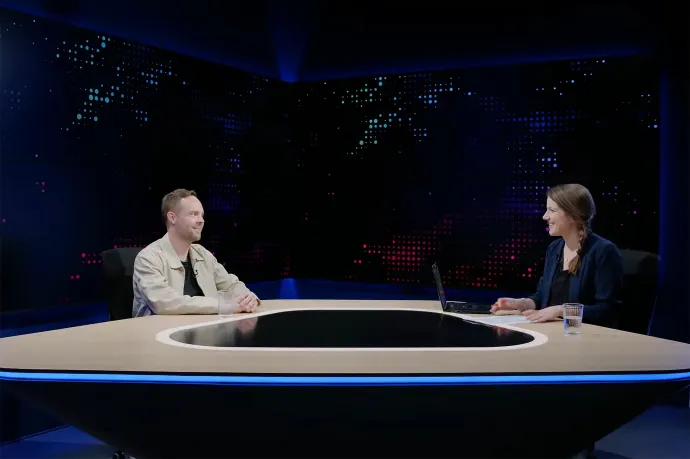 Pál Márton családjogi aktivista a Telex választási műsorában – Forrás: Telex