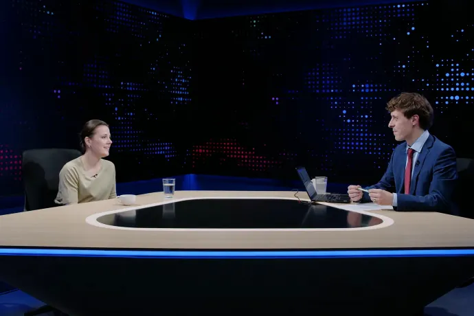 Lovas Rozi a Telex választási műsorában – Forrás: Telex