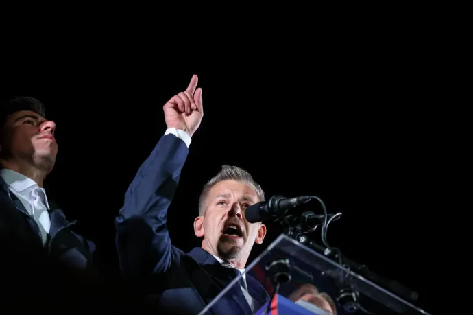 Magyar Péter győzelmi beszédében elszámoltatást és megbékélést ígért, és lemondásra szólította fel Sulyok Tamást
