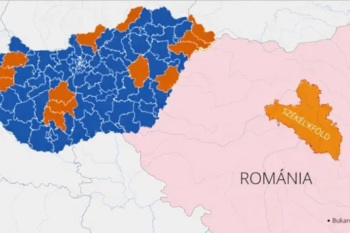 Sándor Zsolt-István, Szentegyháza EMSZ-es alpolgármesterének térképe – Forrás: Sándor Zsolt-István Facebook-oldala