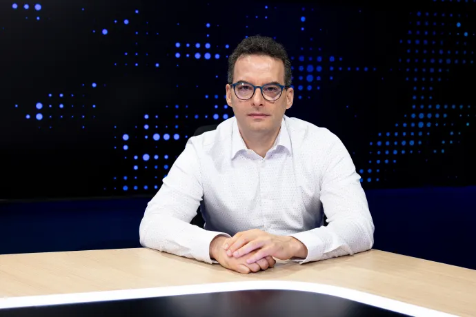 László Róbert, a Political Capital választási szakértője – Fotó: Ivándi-Szabó Balázs / Telex