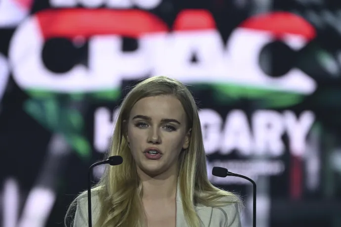 Eva Vlaardingerbroek holland politikai kommentátor beszédet mond a CPAC Hungary 2026 rendezvényen a MTK Sportparkban 2026. március 21-én – Fotó: Balogh Zoltán / MTVA