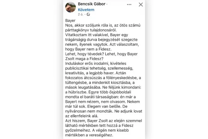 Forrás: Bencsik Gábor / Facebook