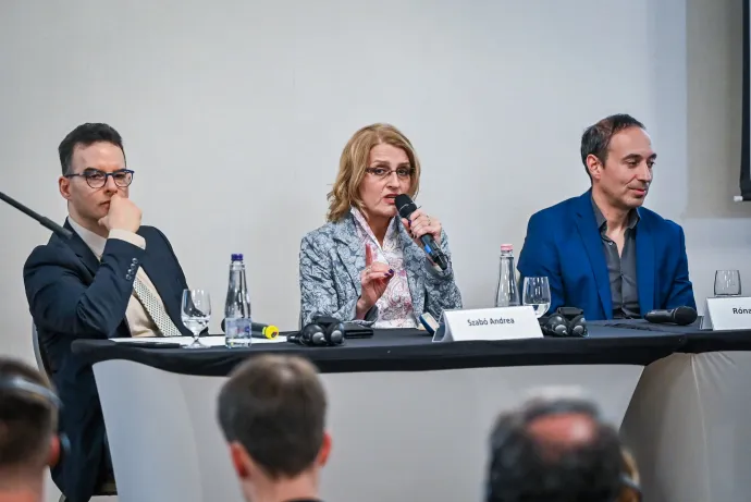 Szabó Andrea szociológus beszél – Fotó: Alföldi Dániel István / Telex