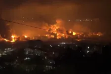 Ukrán dróntámadás miatt ég egy orosz olajfinomító