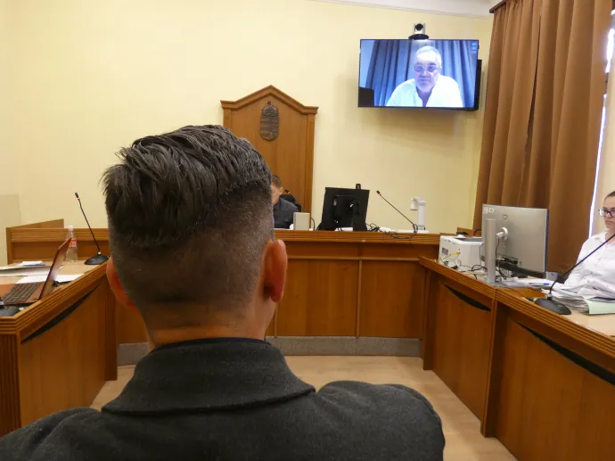 "Nem emlékszem" – ismételgette a Dubajból kapcsolt vádlottnak P. Iván tanú – Fotó: Laczó Balázs/ Telex