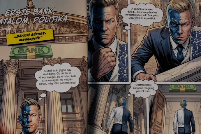 Pert indít az Erste Bank a Magyar Péter lejáratását célzó képregény miatt