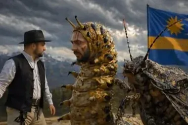 A tiszás poloska után újabb AI videóval állt elő a Háromszék tudósítója: hernyóként ábrázolta a Transtelex újságíróját