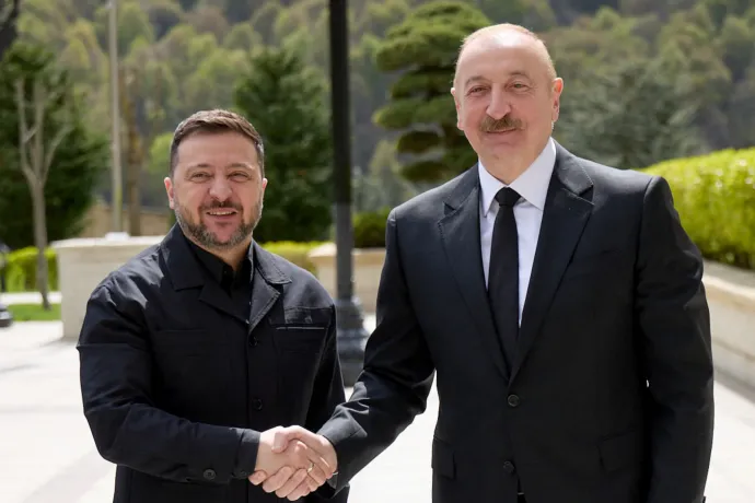 Zelenszkij szerint Ukrajna hajlandó lenne Azerbajdzsánban tárgyalni a békéről Oroszországgal