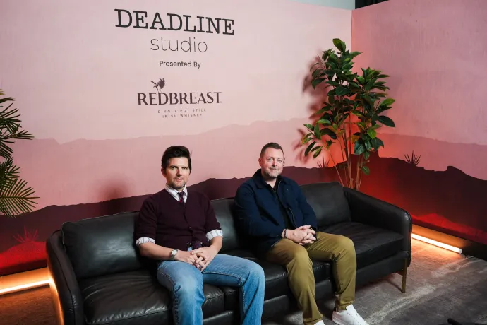 Adam Scott és Damian McCarthy a 2026-os SXSW filmfesztiválon – Fotó: Deadline / Penske Media / Getty Images