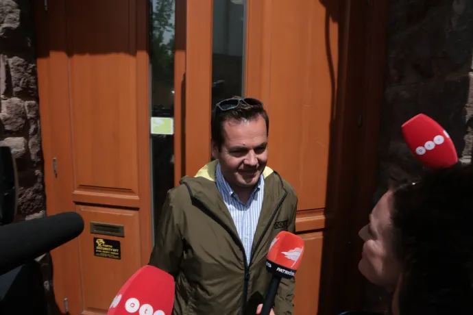 Németh Balázs a Fidesz választmányi ülését követően – Fotó: Hevesi-Szabó Lujza / Telex