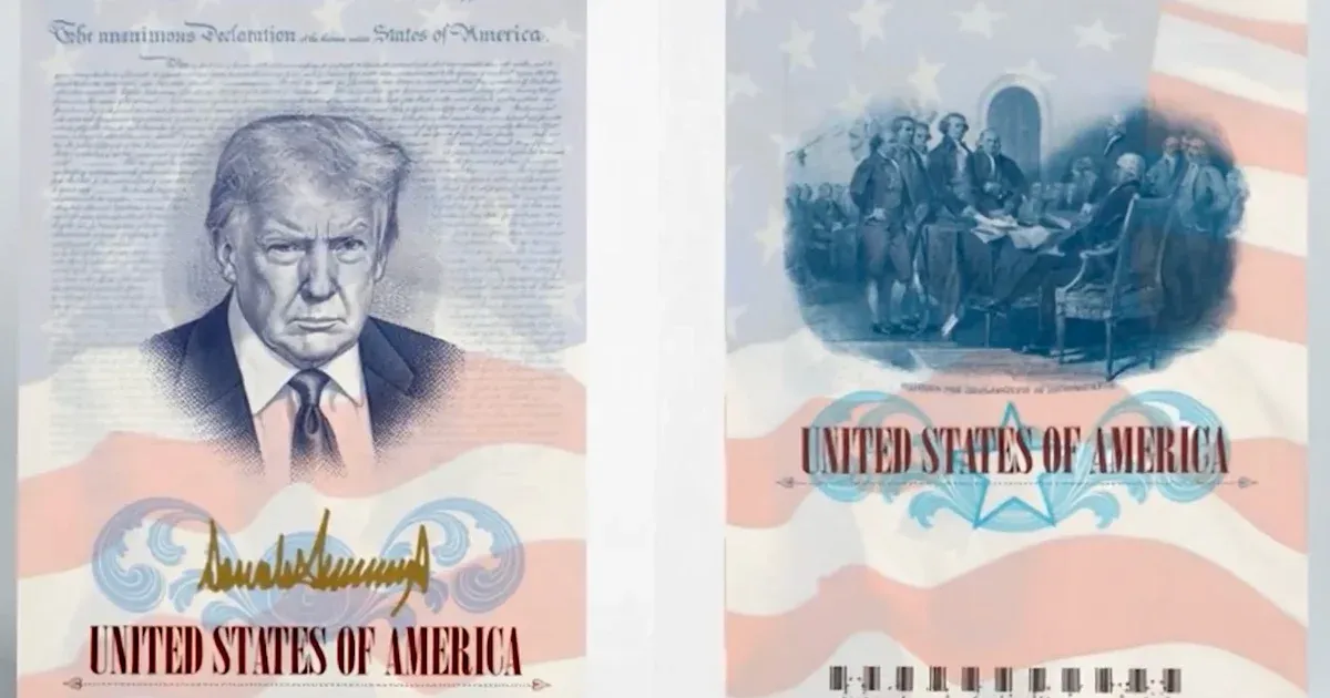 Az USA 250 születésnapjára hivatkozva az amerikai útlevelekbe is bekerül Donald Trump arcképe