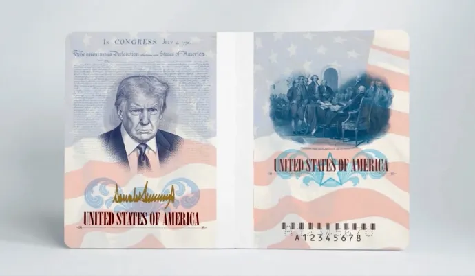 Új Trump útlevél