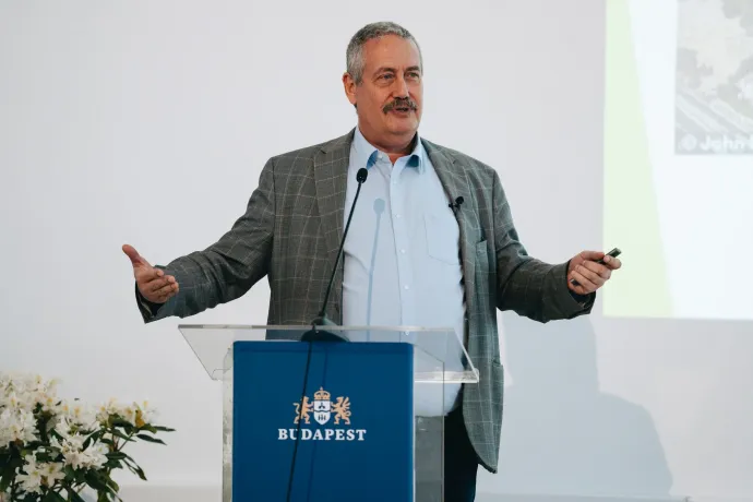 Timár Gábor a II. Fővárosi Föld Napja konferencián – Fotó: Gallov Adrienne / Főpolgármesteri Hivatal